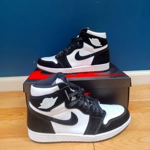 Nike Air Jordan 1 Retro High OG Twist Panda Black White Size US Men's 8 …